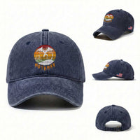 Mothman Washed Cotton Baseball Cap Retro Vintage Cryptid Gothic Horror Gift