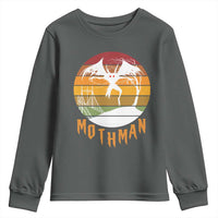 Mothman Youth Sweatshirt Retro Vintage Cryptid Gothic Horror Gift - Wonder Print Shop