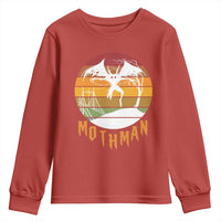 Mothman Youth Sweatshirt Retro Vintage Cryptid Gothic Horror Gift - Wonder Print Shop