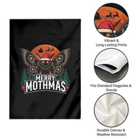 Mothman Garden Flag Holiday Humor Merry Mothmas Cryptid Gift - Wonder Print Shop