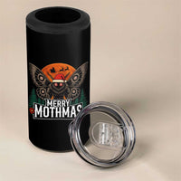 Mothman 4 in 1 Can Cooler Tumbler Holiday Humor Merry Mothmas Cryptid Gift