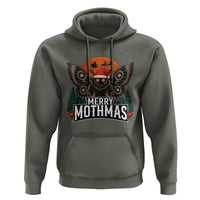 Mothman Hoodie Holiday Humor Merry Mothmas Cryptid Gift - Wonder Print Shop