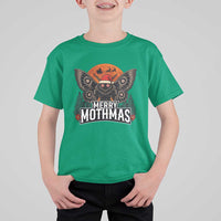 Mothman T Shirt For Kid Holiday Humor Merry Mothmas Cryptid Gift - Wonder Print Shop