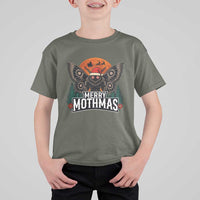 Mothman T Shirt For Kid Holiday Humor Merry Mothmas Cryptid Gift - Wonder Print Shop