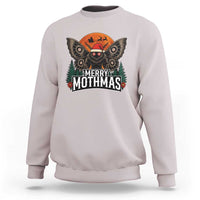 Mothman Sweatshirt Holiday Humor Merry Mothmas Cryptid Gift - Wonder Print Shop