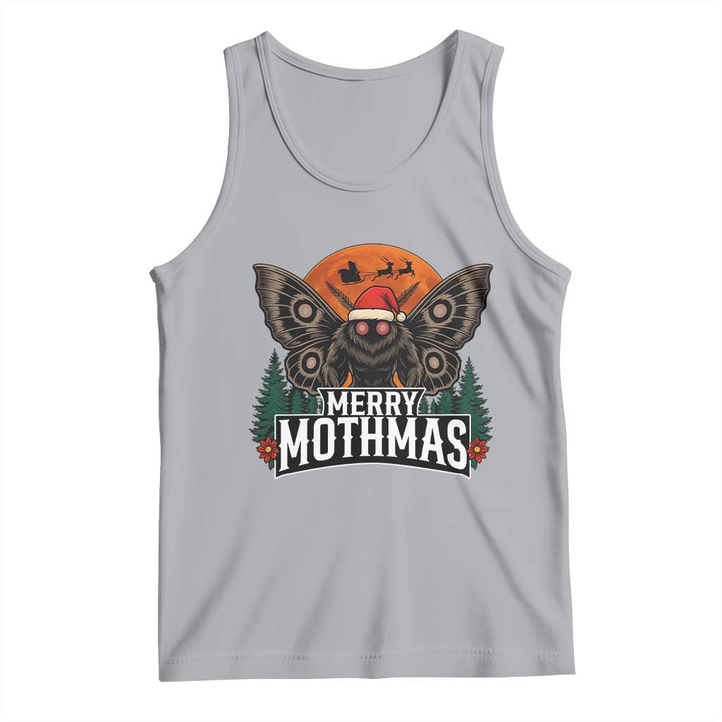 Mothman Tank Top Holiday Humor Merry Mothmas Cryptid Gift - Wonder Print Shop