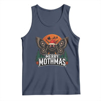 Mothman Tank Top Holiday Humor Merry Mothmas Cryptid Gift - Wonder Print Shop