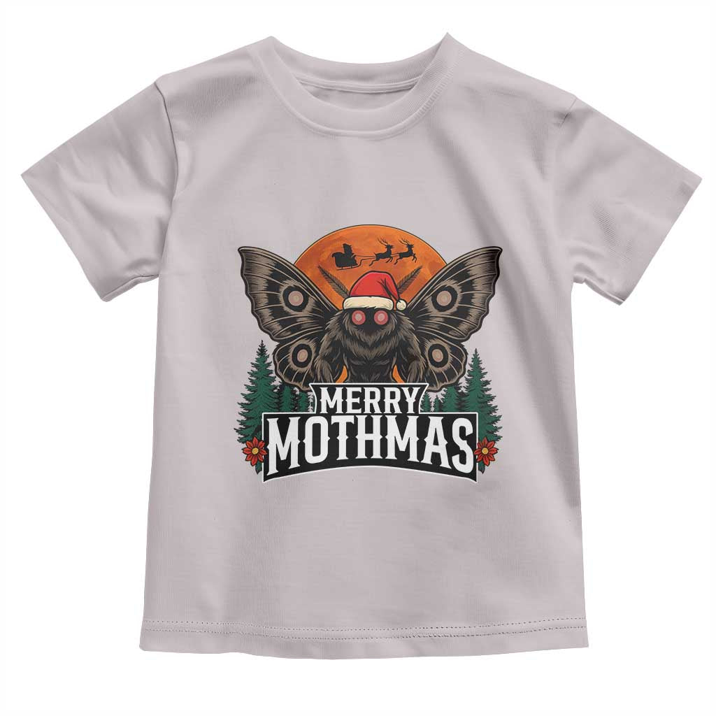 Mothman Toddler T Shirt Holiday Humor Merry Mothmas Cryptid Gift - Wonder Print Shop