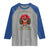 Mothman Christmas Raglan Shirt We Wish You A Mothman Cryptmas Funny Christmas Gift - Wonder Print Shop