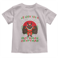 Mothman Christmas Toddler T Shirt We Wish You A Mothman Cryptmas Funny Christmas Gift - Wonder Print Shop