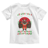 Mothman Christmas Toddler T Shirt We Wish You A Mothman Cryptmas Funny Christmas Gift - Wonder Print Shop