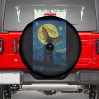 Mothman Starry Night Spare Tire Cover Van Gogh Cryptid Gift - Wonder Print Shop