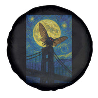 Mothman Starry Night Spare Tire Cover Van Gogh Cryptid Gift - Wonder Print Shop