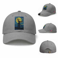 Mothman Starry Night Baseball Cap Van Gogh Cryptid Gift