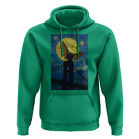 Mothman Starry Night Hoodie Van Gogh Cryptid Gift - Wonder Print Shop