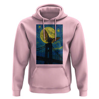Mothman Starry Night Hoodie Van Gogh Cryptid Gift - Wonder Print Shop
