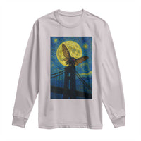 Mothman Starry Night Long Sleeve Shirt Van Gogh Cryptid Gift - Wonder Print Shop