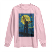 Mothman Starry Night Long Sleeve Shirt Van Gogh Cryptid Gift - Wonder Print Shop