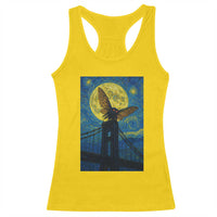 Mothman Starry Night Racerback Tank Top Van Gogh Cryptid Gift - Wonder Print Shop