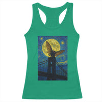 Mothman Starry Night Racerback Tank Top Van Gogh Cryptid Gift - Wonder Print Shop