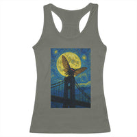 Mothman Starry Night Racerback Tank Top Van Gogh Cryptid Gift - Wonder Print Shop
