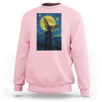 Mothman Starry Night Sweatshirt Van Gogh Cryptid Gift - Wonder Print Shop