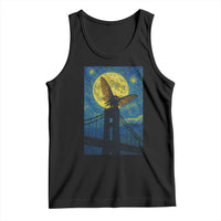 Mothman Starry Night Tank Top Van Gogh Cryptid Gift - Wonder Print Shop