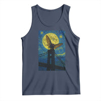 Mothman Starry Night Tank Top Van Gogh Cryptid Gift - Wonder Print Shop