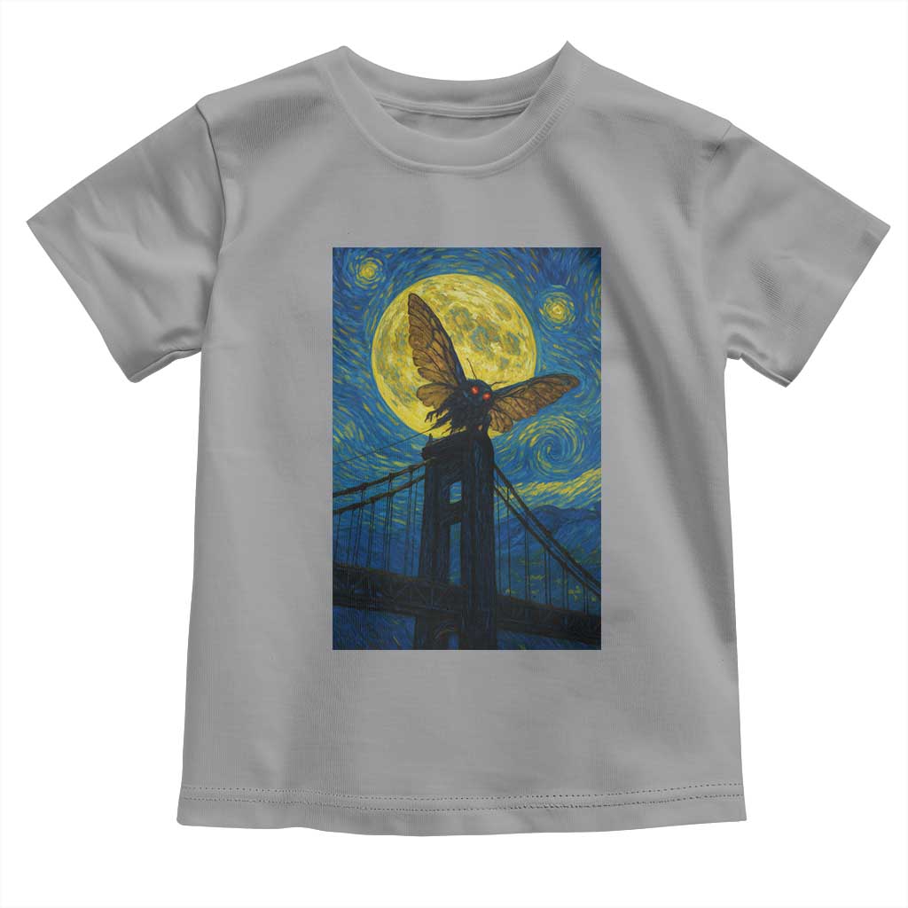 Mothman Starry Night Toddler T Shirt Van Gogh Cryptid Gift - Wonder Print Shop
