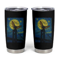 Mothman Starry Night Tumbler Cup Van Gogh Cryptid Gift