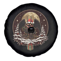 Mothman In Christmas Night Spare Tire Cover Funny Cryptid Gift - Wonder Print Shop