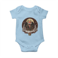 Mothman In Christmas Night Baby Onesie Funny Cryptid Gift - Wonder Print Shop