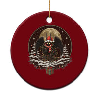 Mothman In Xmas Night Ceramic Ornament Funny Cryptid Gift - Wonder Print Shop