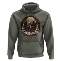 Mothman In Christmas Night Hoodie Funny Cryptid Gift - Wonder Print Shop