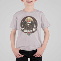 Mothman In Christmas Night T Shirt For Kid Funny Cryptid Gift - Wonder Print Shop