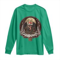 Mothman In Christmas Night Long Sleeve Shirt Funny Cryptid Gift - Wonder Print Shop
