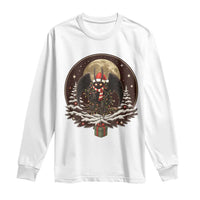 Mothman In Christmas Night Long Sleeve Shirt Funny Cryptid Gift - Wonder Print Shop