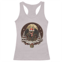 Mothman In Christmas Night Racerback Tank Top Funny Cryptid Gift - Wonder Print Shop