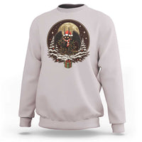 Mothman In Christmas Night Sweatshirt Funny Cryptid Gift - Wonder Print Shop
