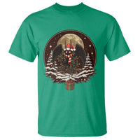 Mothman In Christmas Night T Shirt Funny Cryptid Gift - Wonder Print Shop