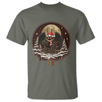 Mothman In Christmas Night T Shirt Funny Cryptid Gift - Wonder Print Shop