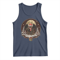 Mothman In Christmas Night Tank Top Funny Cryptid Gift - Wonder Print Shop