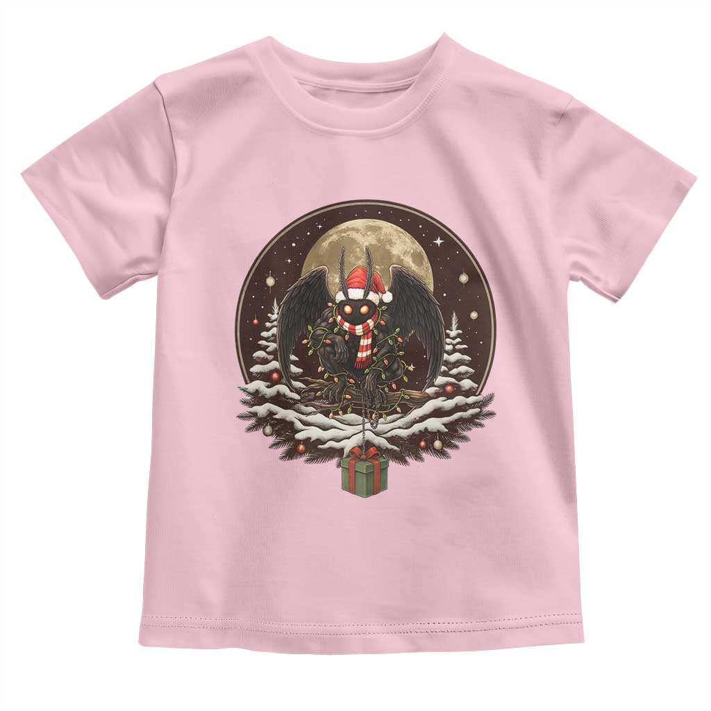 Mothman In Christmas Night Toddler T Shirt Funny Cryptid Gift - Wonder Print Shop