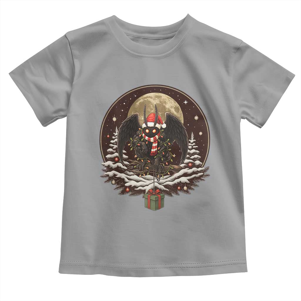 Mothman In Christmas Night Toddler T Shirt Funny Cryptid Gift - Wonder Print Shop
