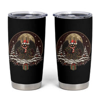 Mothman In Christmas Night Tumbler Cup Funny Cryptid Gift