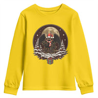 Mothman In Christmas Night Youth Sweatshirt Funny Cryptid Gift - Wonder Print Shop