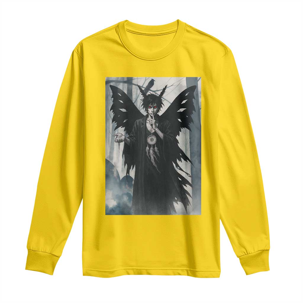 Mothman Sandman Long Sleeve Shirt Gothic Horror Fan Gift - Wonder Print Shop