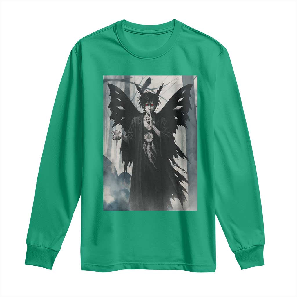 Mothman Sandman Long Sleeve Shirt Gothic Horror Fan Gift - Wonder Print Shop