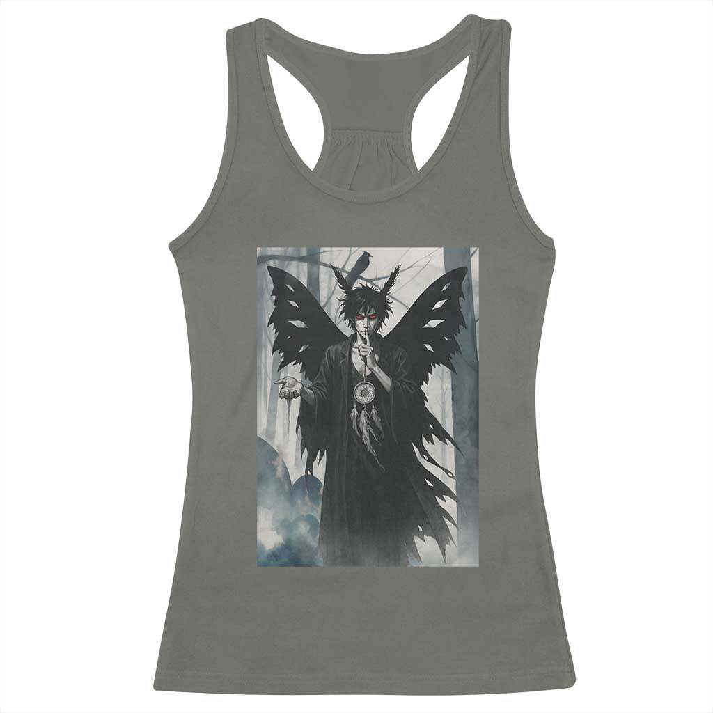 Mothman Sandman Racerback Tank Top Gothic Horror Fan Gift - Wonder Print Shop