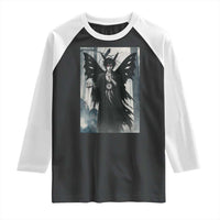 Mothman Sandman Raglan Shirt Gothic Horror Fan Gift - Wonder Print Shop